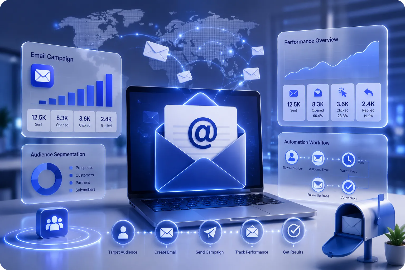 Automated B2B Cold Email Marketing Dashboard